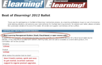 Best of Elearning Awards