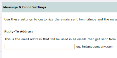 email settings